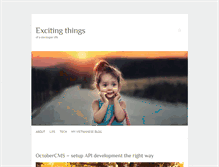 Tablet Screenshot of excitingthing.com